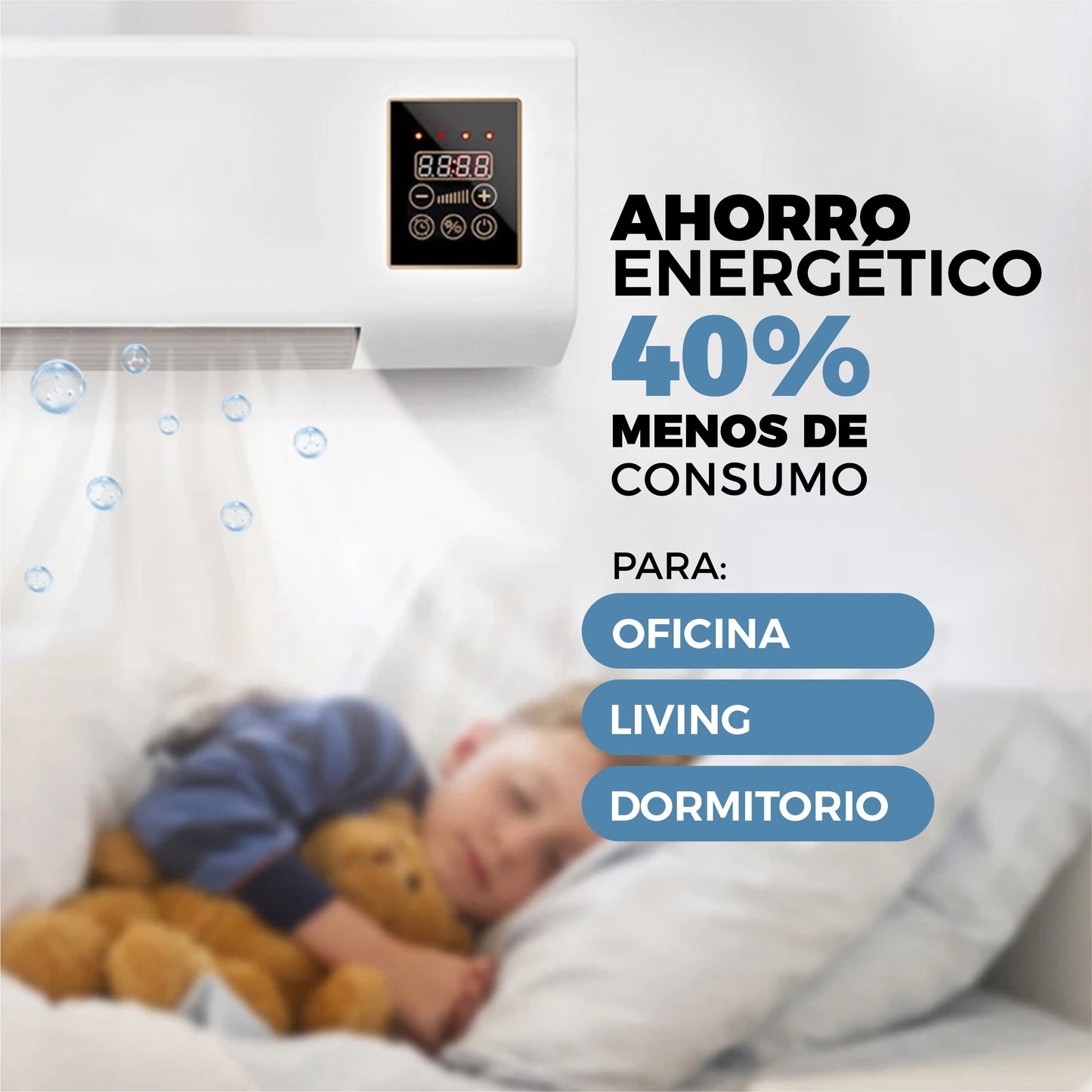 Calentador de Aire Acondicionado Portátil 2 en 1- AirWarm©