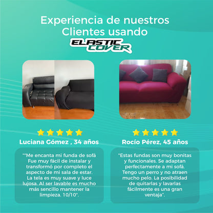 Funda Elástica Ajuste Perfecto Para Sillones - ElasticCover©