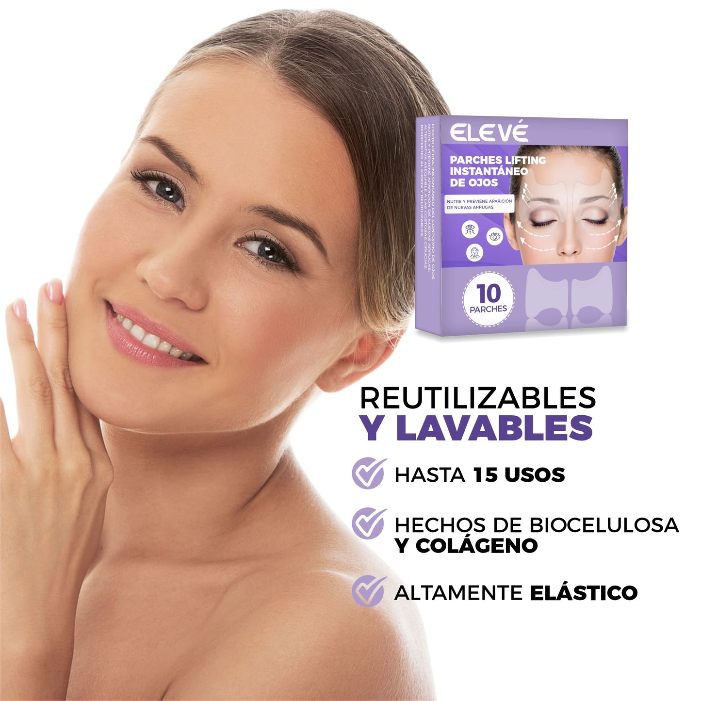 Parches Lifting Instantáneo De Ojos - Elevé™