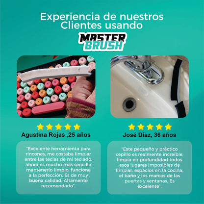 Cepillos de Limpieza Multifuncional x4 Unidades - MasterBrush©