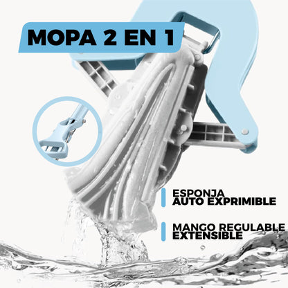 Mopa Extensible Auto Exprimible 2 en 1  - MoppeX©