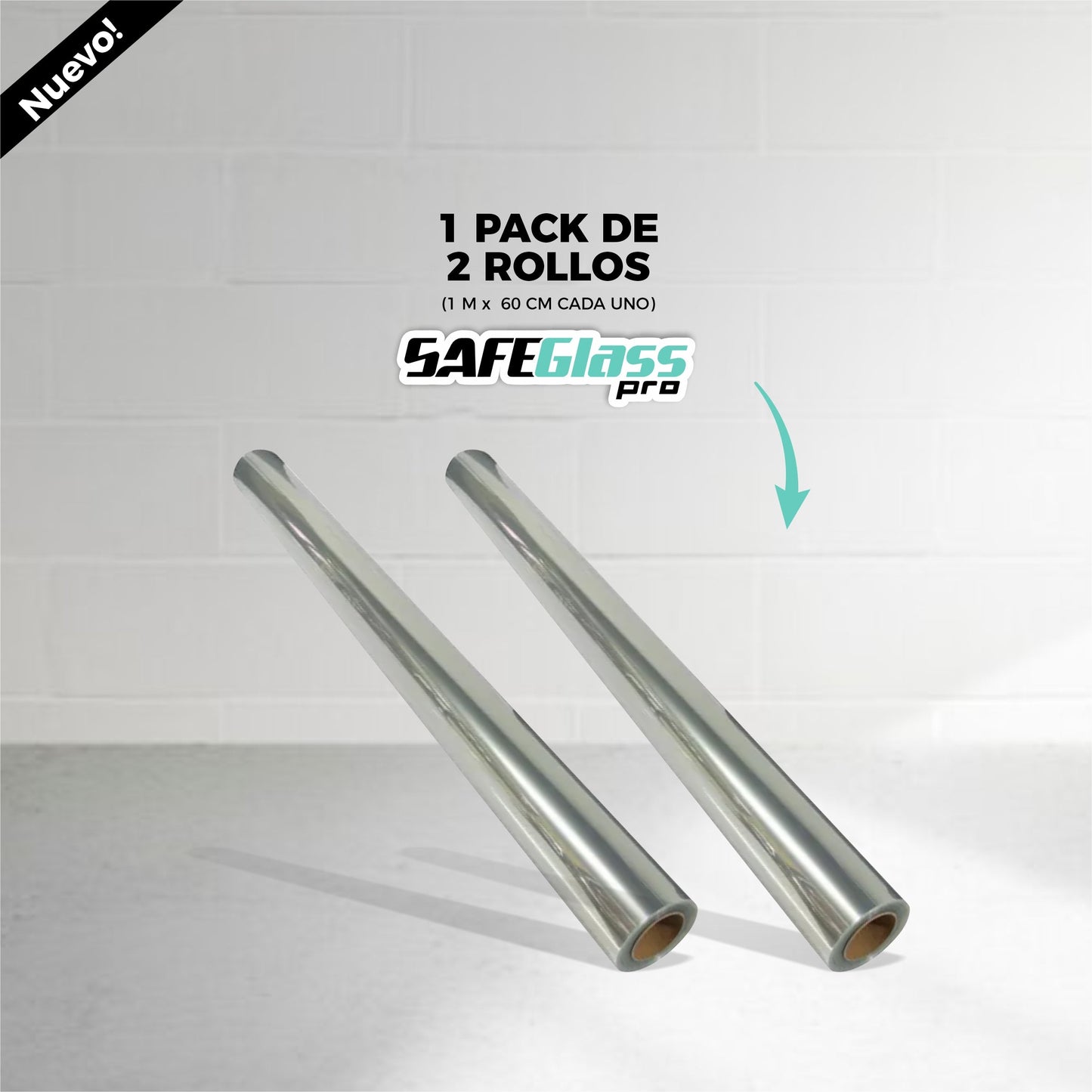 Pack 2 Rollos Polarizador De Ventanas Antirrobo - SafeGlas™ Pro