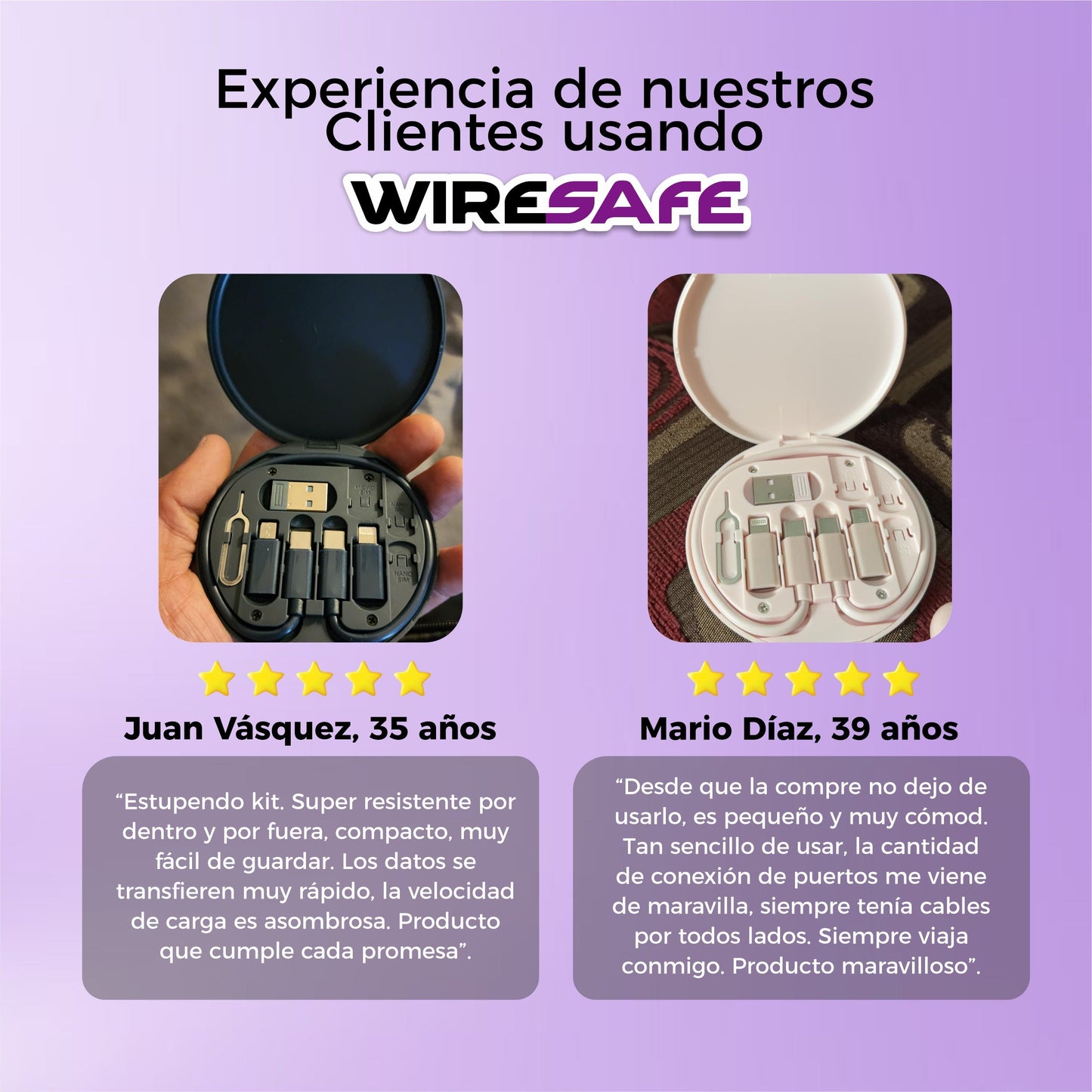 Estuche Almacenamiento De Cables Multifuncional 9 en 1 - WireSafe©