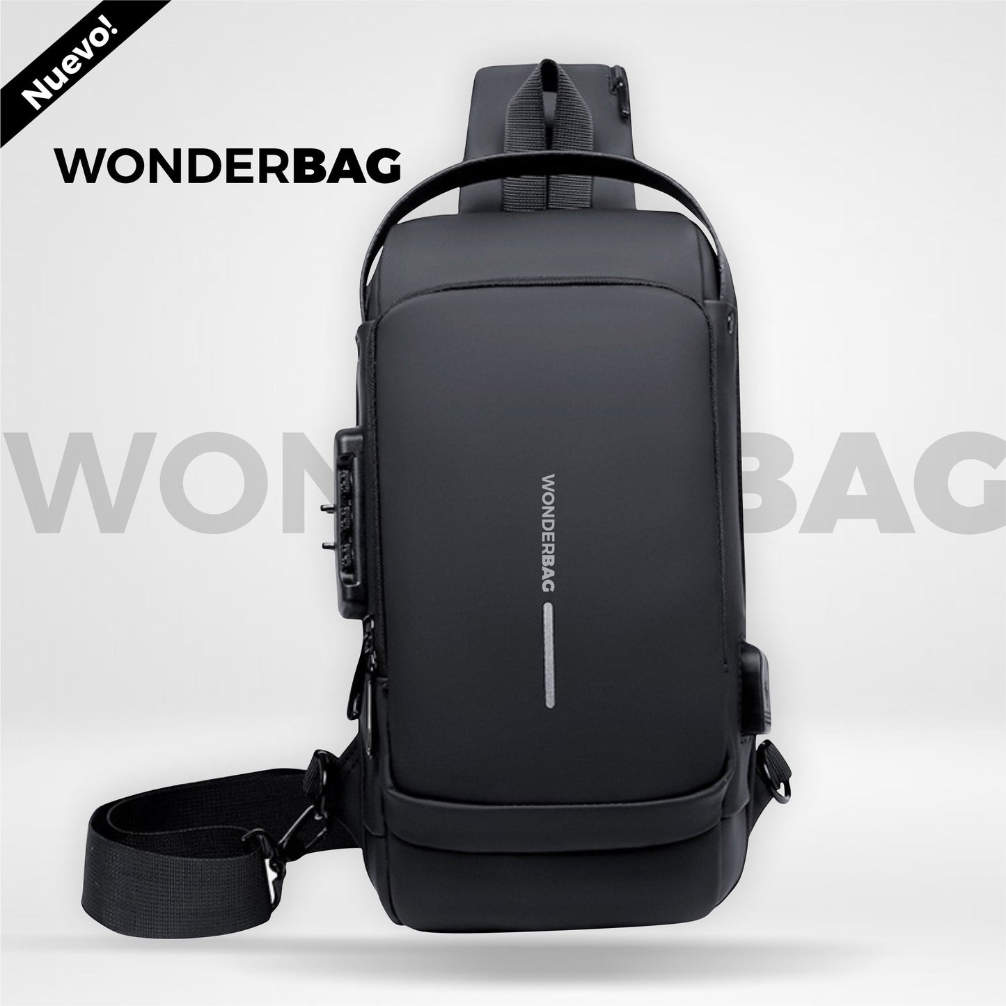 Bolso Cruzado Antirrobo y Ergonómico- WonderBag®